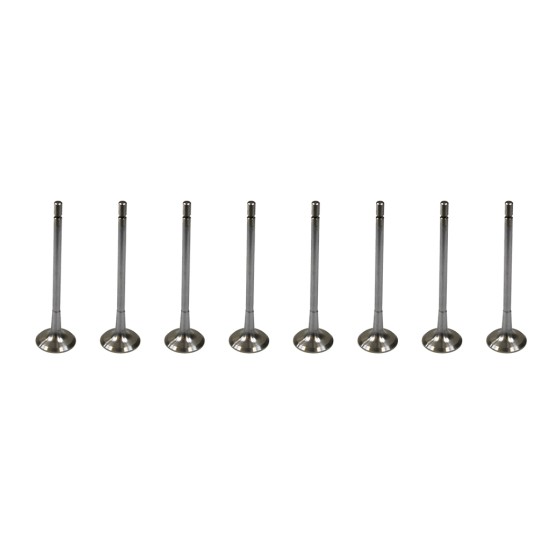 Set of 8 Exhaust Valves for Dacia Duster, Logan & Sandero 1.6 16v K4M