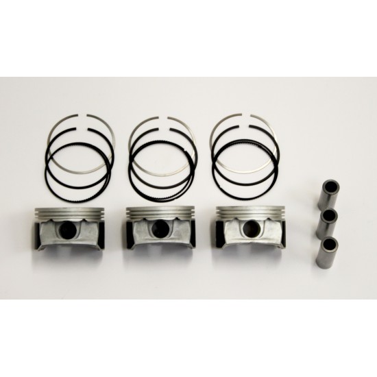Set of 3 Pistons with Rings.50mm oversize for Ford 1.0 12v Ecoboost