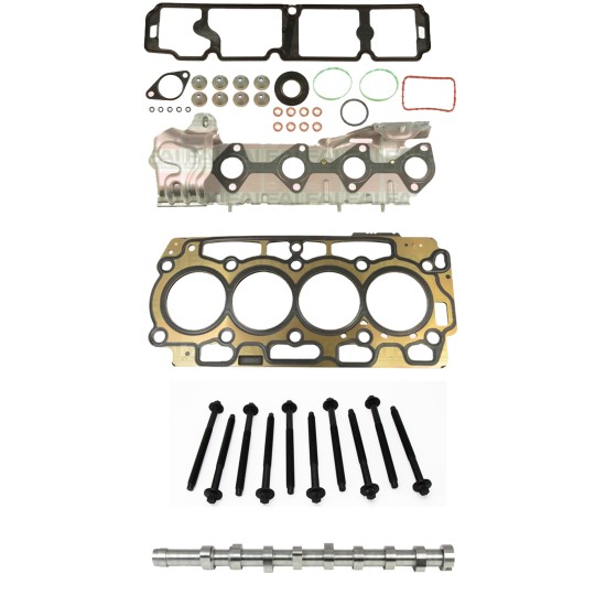 Head Gasket Set, Head Bolts and Camshaft for Ford 1.6 8v TDCi DV6