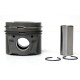 Piston with rings for Fiat Ulysse 2.2 D Multijet - 4HT - DW12BTED4