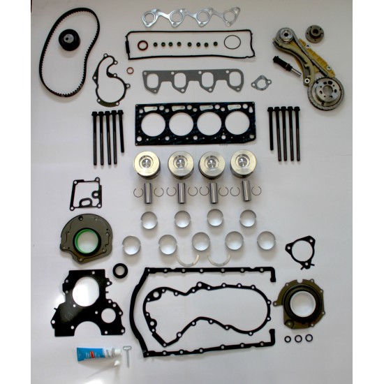 Engine Rebuild Kit with Wet Belt to Chain Conversion Kit & 0.50mm Pistons for Ford 1.8 TDCi 